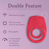 Pure Romance Double Feature 10 Function Vibration Male C-Ring