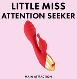 Pure Romance MAIN ATTRACTION Dual-Action "Rabbit" Vibrator 20-Speed