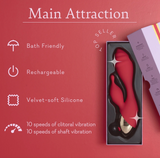 Pure Romance MAIN ATTRACTION Dual-Action "Rabbit" Vibrator 20-Speed