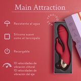 Pure Romance MAIN ATTRACTION Dual-Action "Rabbit" Vibrator 20-Speed